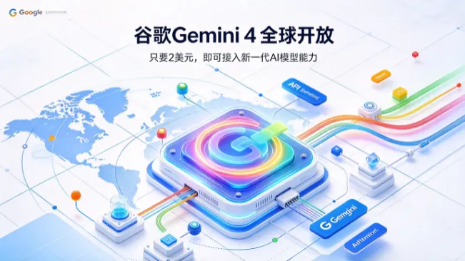 谷歌Gemini 4 Argon全球开放：百万词元输出只要2美元