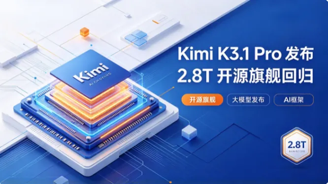 Kimi K3.1 Pro 发布：2.8T 开源旗舰回归