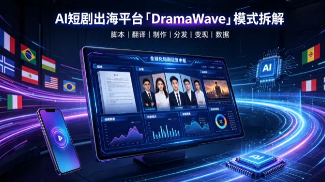 AI短剧出海平台「DramaWave」模式拆解：1.28亿美元月流水的底层逻辑