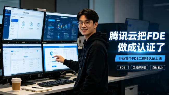 腾讯云把FDE做成认证了：行业首个FDE工程师认证上线，考纲重心从"会操作"转向"能交付"