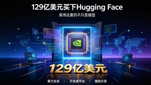 129亿美元买下Hugging Face：英伟达要的不只是模型，而是开源生态的“收费站”