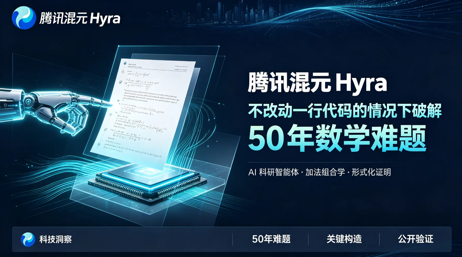 腾讯混元 Hyra：一个研究智能体如何在不改动一行代码的情况下破解 50 年数学难题