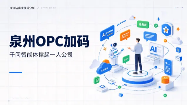 泉州 OPC 加码：千问智能体撑起一人公司