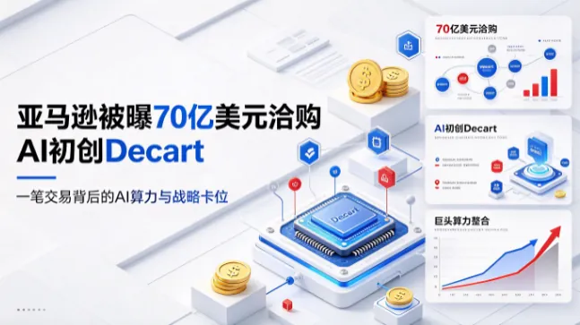 亚马逊被曝70亿美元洽购AI初创Decart