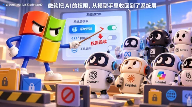 微软把 AI 的权限，从模型手里收回到了系统层