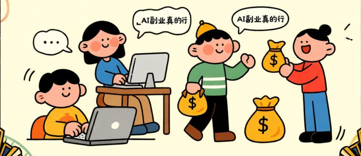 我用AI做副业月入8000的真实复盘：这5条路径普通人也能上手
