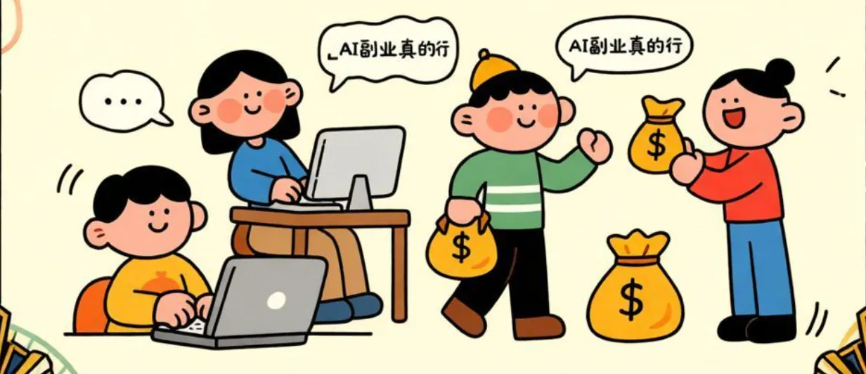 我用AI做副业月入8000的真实复盘：这5条路径普通人也能上手