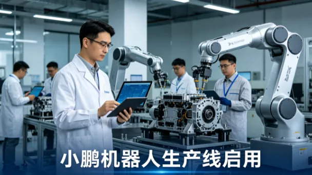 小鹏机器人生产线启用：IRON自主走下产线，2026年底规模量产