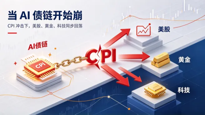 当 AI 债链开始崩：一根 CPI把美股、黄金、科技一起拖下水