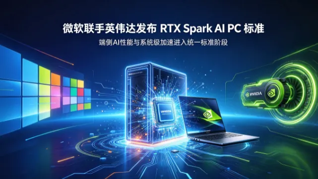 微软联手英伟达发布 RTX Spark AI PC 标准