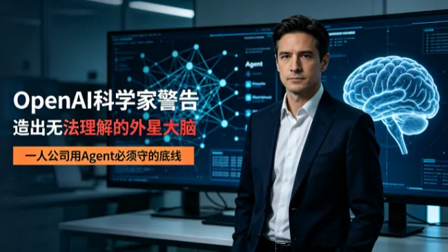 OpenAI科学家警告"造出无法理解的外星大脑"：一人公司用Agent必须守的底线
