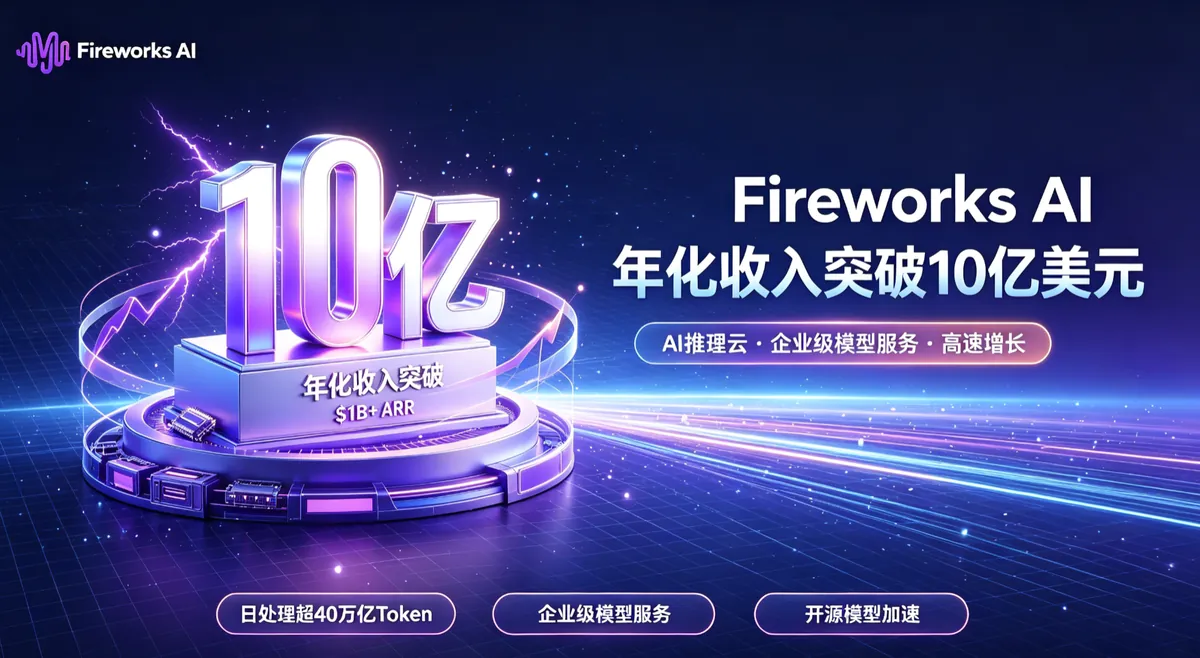 Fireworks AI年化收入突破10亿美元：从GPU推理到AI基础设施巨头