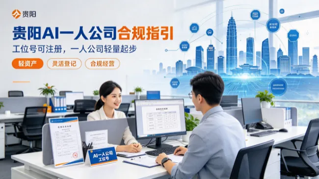 贵阳 AI 一人公司合规指引：工位号可注册