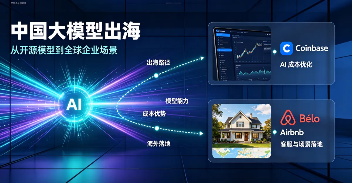 中国大模型出海：Coinbase/Airbnb等美企转向中国模型降成本