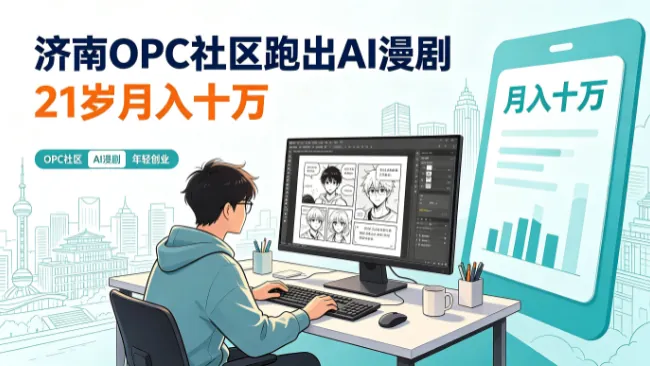 济南OPC社区跑出AI漫剧 21岁月入十万
