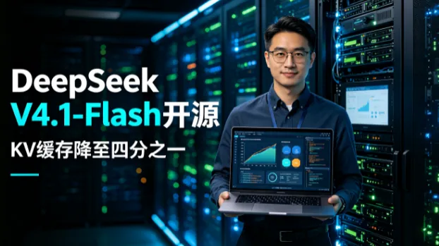 DeepSeek V4.1-Flash开源 KV缓存降至四分之一 | 创客极点