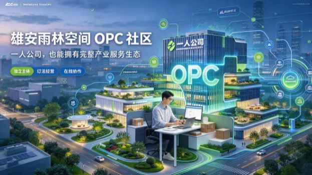 雄安雨林空间OPC社区 00后次日接单