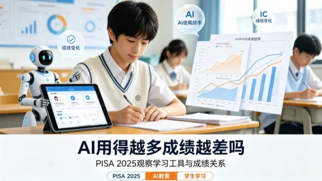 PISA 2025：AI用得越多成绩越差吗