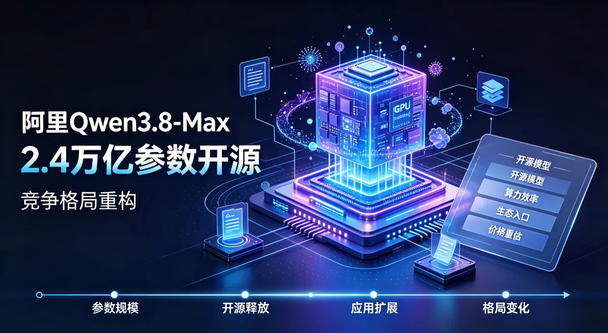 阿里Qwen3.8-Max 2.4万亿参数开源：闭源旗舰的战略转折