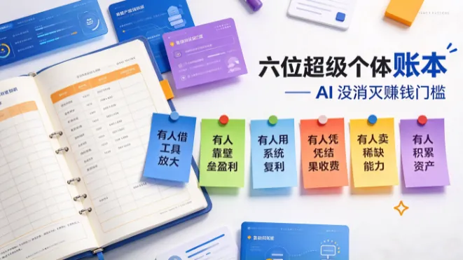 六位超级个体账本：AI没消灭赚钱门槛