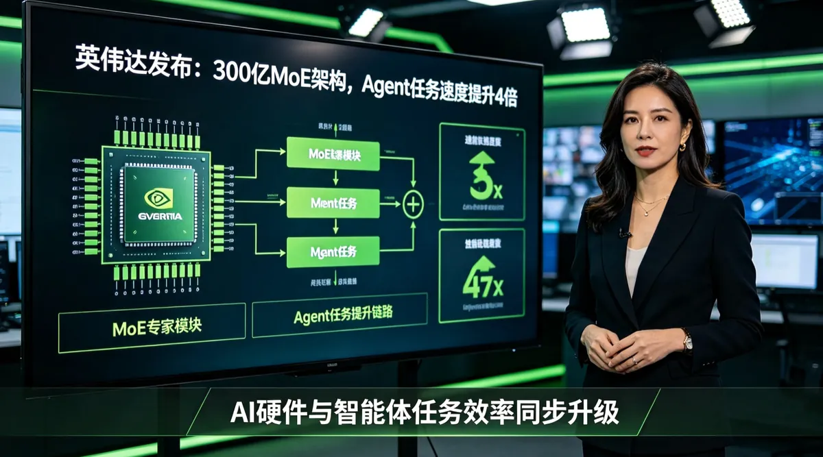英伟达Nemotron 3.5 Lightning发布：300亿MoE架构，Agent任务速度提升4倍