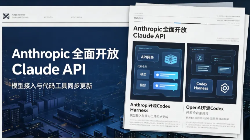 Agent 平台开放潮：Anthropic 全面开放 Claude API，OpenAI 开源 Codex Harness