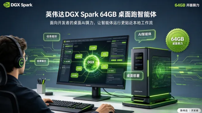 英伟达DGX Spark 64GB 桌面跑智能体