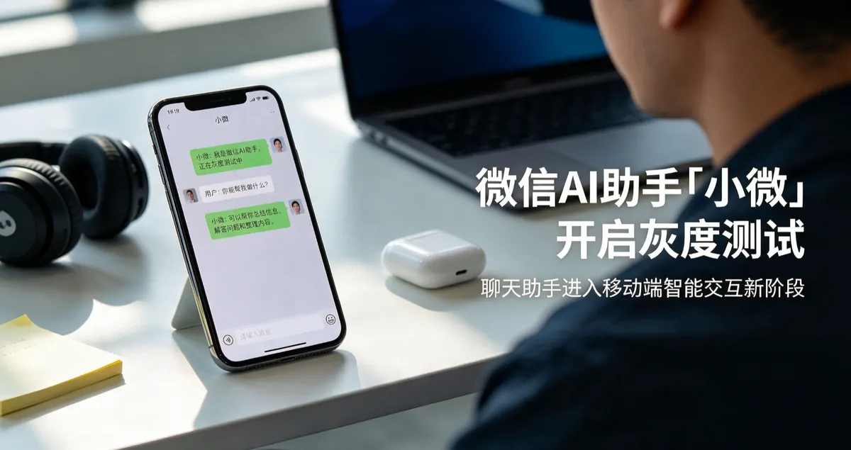 微信AI助手「小微」开启灰度测试：AI智能体深度融入13亿用户社交平台