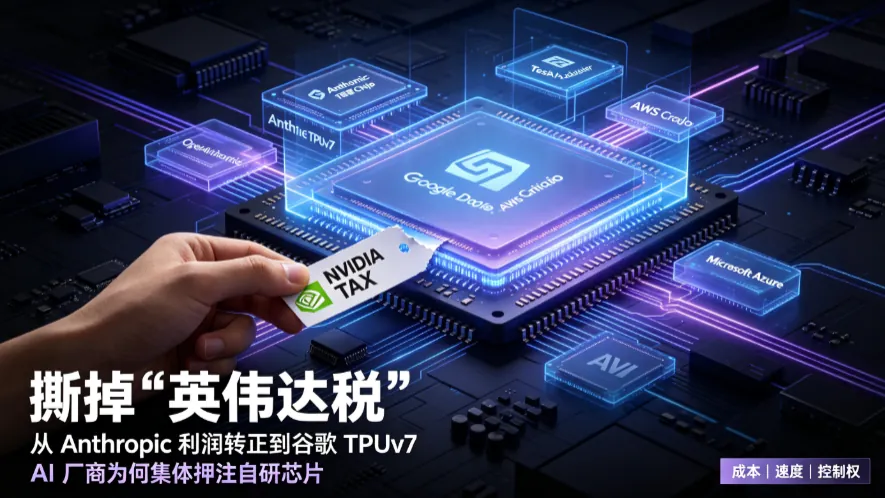撕掉“英伟达税”：从Anthropic利润转正到谷歌TPUv7，AI厂商为何集体押注自研芯片