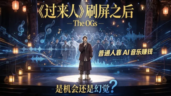 《过来人》刷屏之后：普通人靠 AI 音乐 赚钱，是机会还是幻觉？