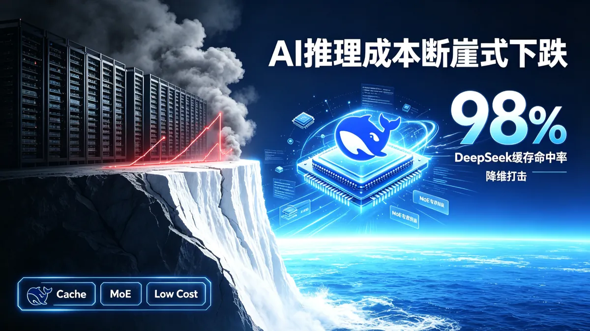 AI推理成本断崖式下跌：OpenAI降价80%，DeepSeek缓存命中率98%的降维打击
