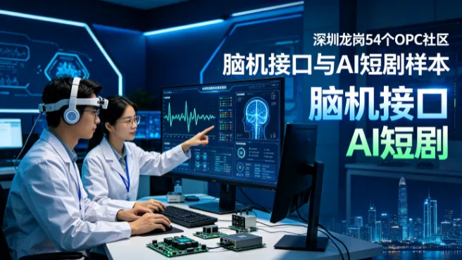 深圳龙岗54个OPC社区 脑机接口与AI短剧样本 | 创客极点