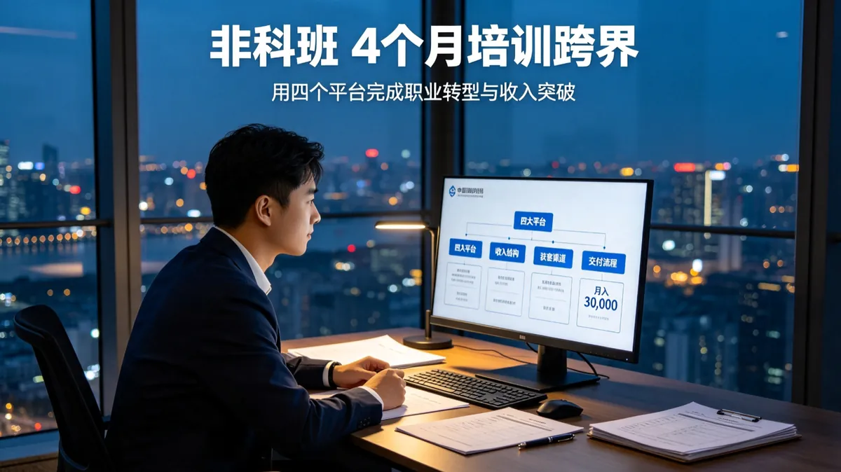 非科班程序员 4 个月培训跨界，靠 AI 一人搭起四大平台月入 3 万：贵阳 OPC 黄江华的实战拆解
