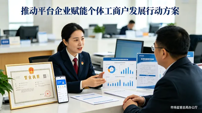 推动平台企业赋能个体工商户发展行动方案 文件截图