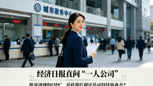 经济日报直问"一人公司"：批量涌现的OPC，是政策红利还是可持续新业态？