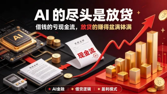 AI 的尽头是放贷：借钱的亏现金流，放贷的赚得盆满钵满