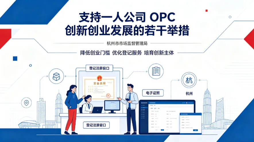 支持一人公司 OPC 创新创业发展的若干举措 文件截图