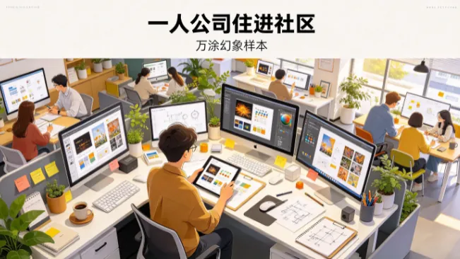 一人公司住进社区：万涂幻象样本