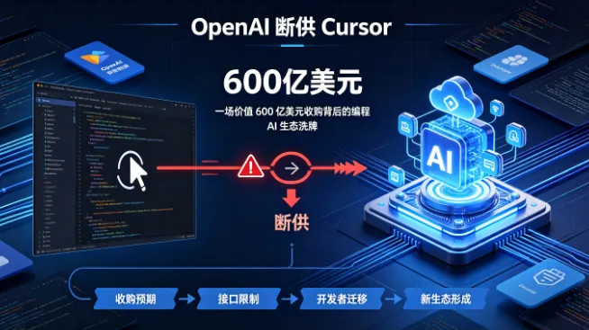 OpenAI 断供 Cursor：一场价值 600 亿美元收购背后的编程 AI 生态洗牌