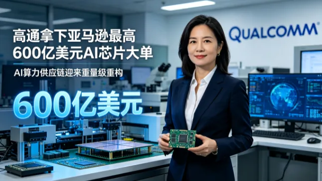 高通拿下亚马逊最高600亿美元AI芯片大单，正式迈入数据中心基础设施市场