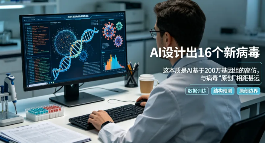 AI设计出16个新病毒：生化危机还很远，但生物安全的边界已经开始移动