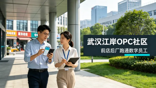 武汉江岸OPC社区 前店后厂跑通数字员工 | 创客极点