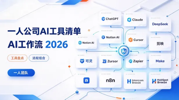 一人公司AI工具清单2026实测：Kimi/DeepSeek/Claude工作流怎么搭